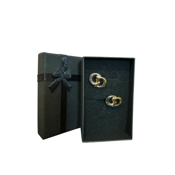 Dior Two Tone CD Cufflinks - Picture 1 of 4
